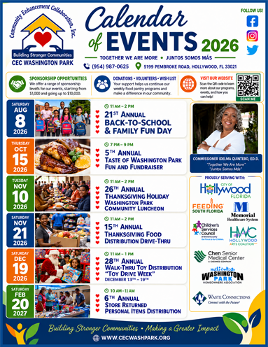2026 Calendar of Events